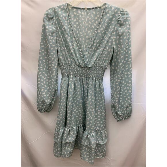 Shein Womens M Mini Dress Ruffled - Picture 1 of 6